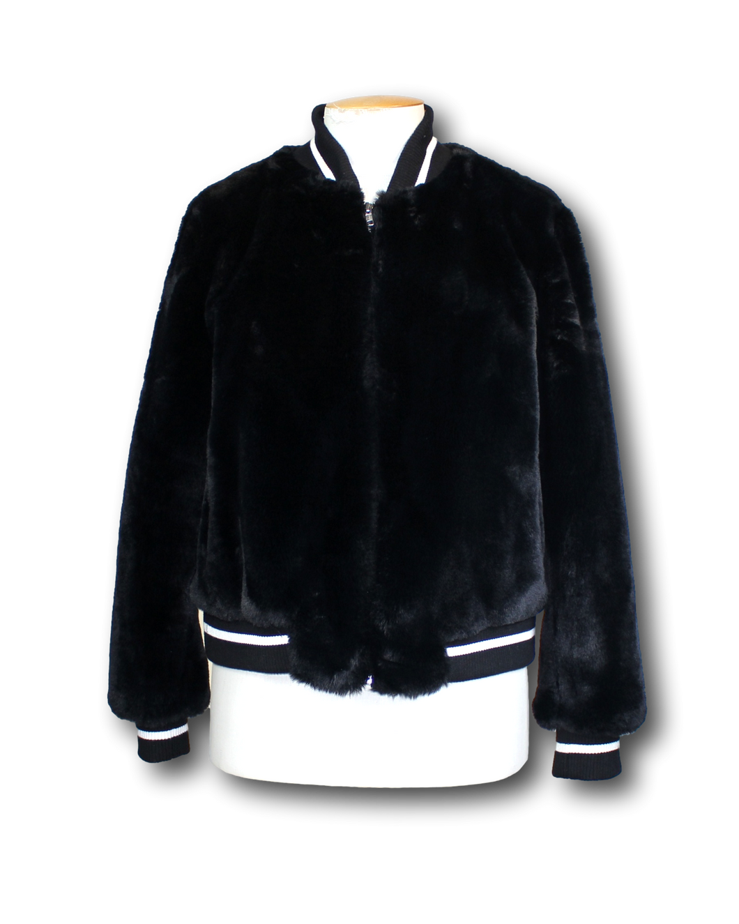 Ena Pelly. Faux Fur Bomber Jacket - Size S