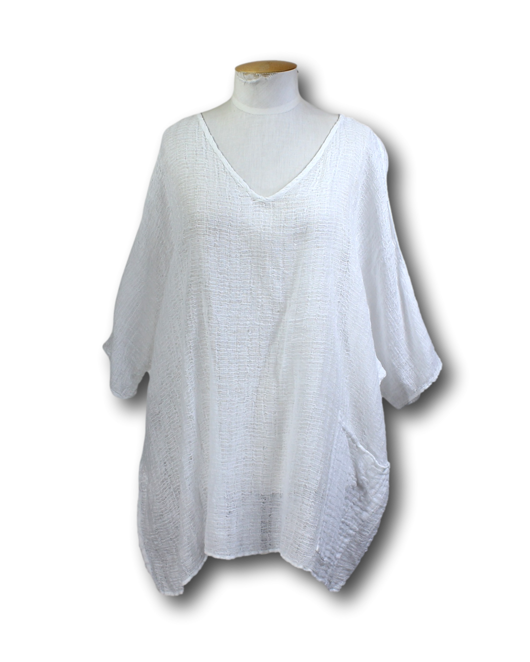 La Bottega di Brunella. Muslin Oversize Top - Size OS